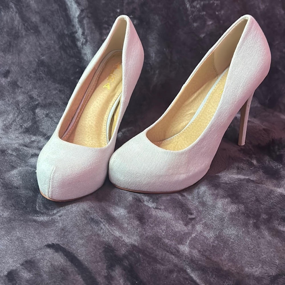 L.T. Denim Heels